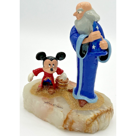 2001 Ron Lee Disney Mickey Mouse Sorcerer Yensid Figurine #330/500 SKU192 - Picture 3 of 11